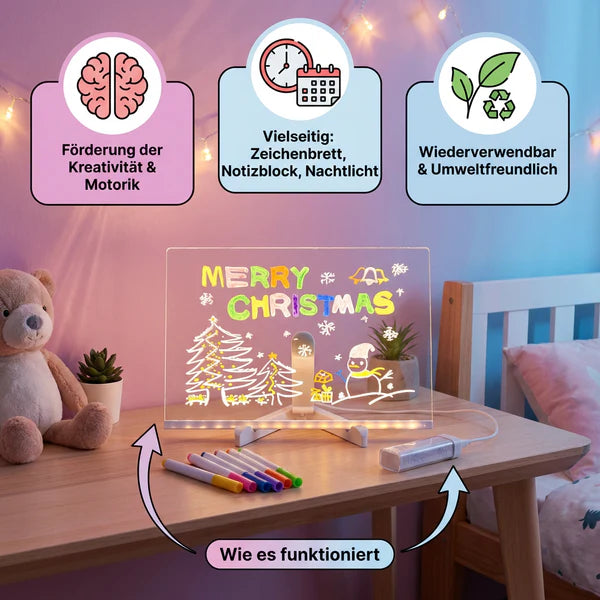 Leuchtendes LED Zeichenbrett