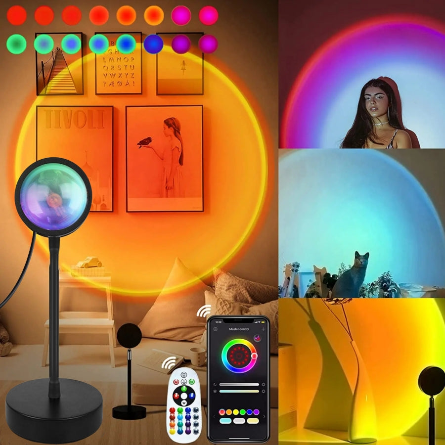 Lampada Tramonto🌅- Trasforma la tua stanza in un'atmosfera unica in 5 secondi